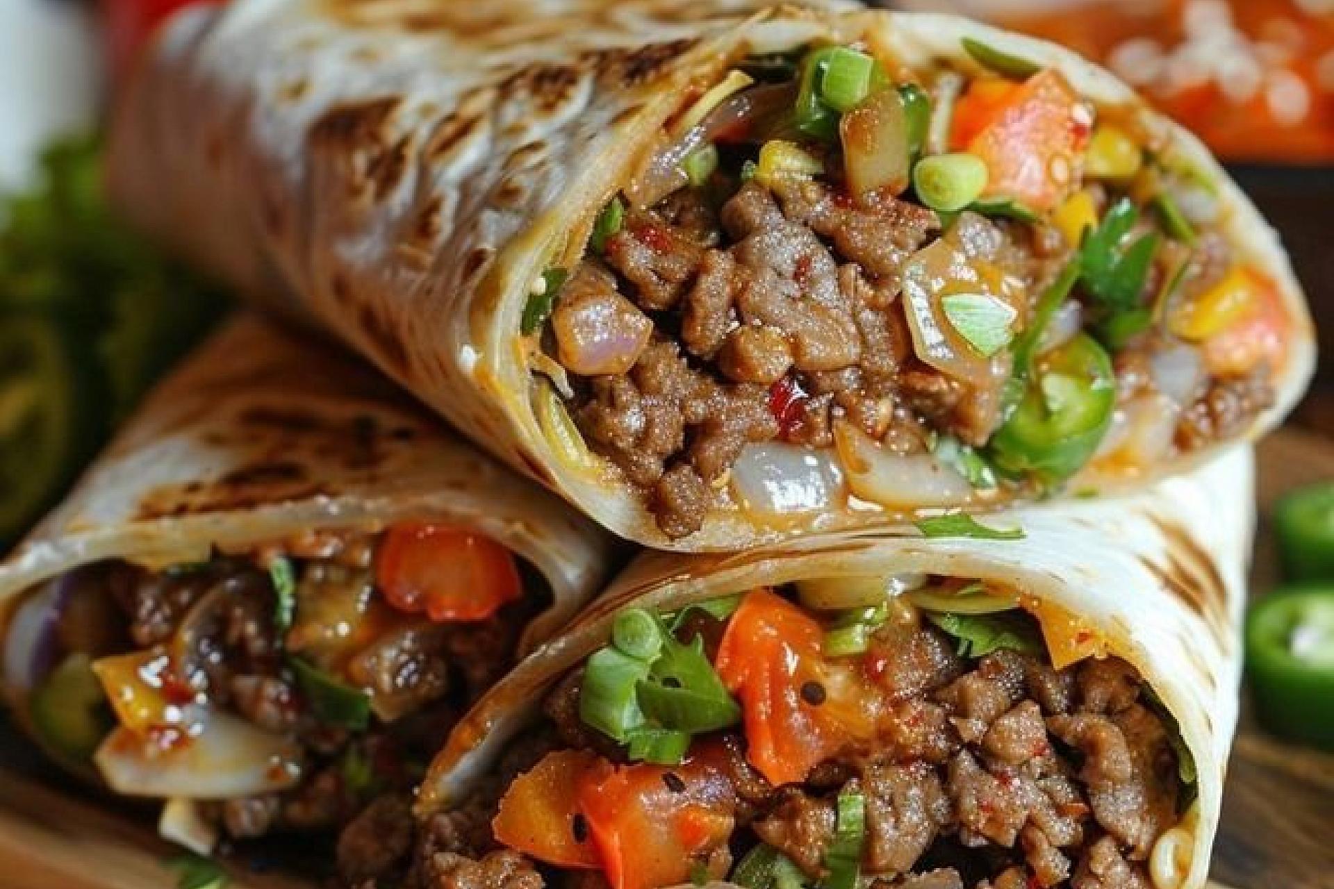 2 Gees Grill Bar — Beef Wraps
